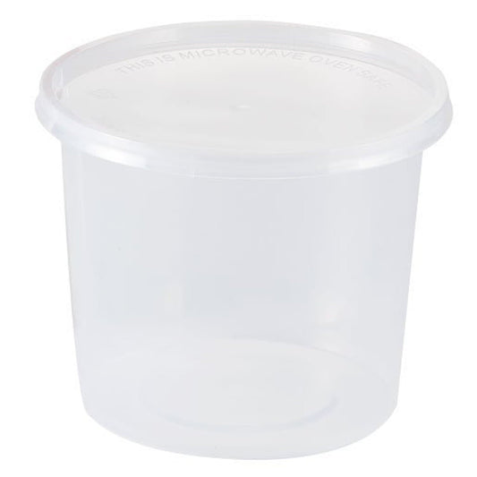 Light Weight Food Storage Container Round Clear 25 oz Food Storage & Serving Nicole Collection   