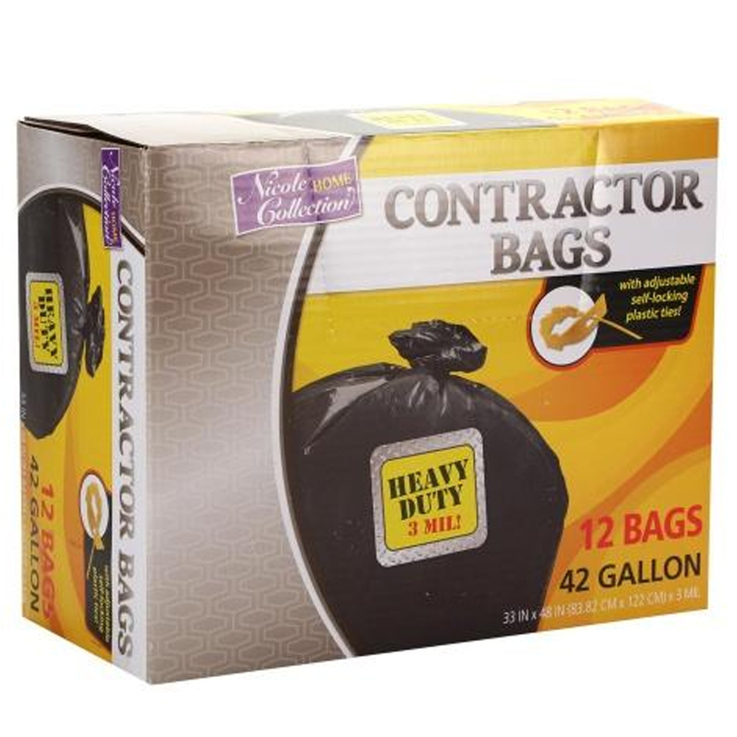 Iron Hold 618895 42 gal Contractor Trash Bags- 20 Count - pack of 4, 4 -  Kroger