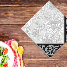 Grey Petal Pride Disposable Lunch Paper Napkins 20 Ct Tablesettings Nicole Fantini Collection   