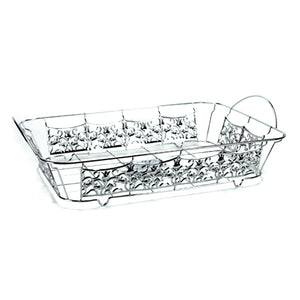 Hanna K. Signature Elements Decorative Disposable Aluminum Pan Holder Roaster Disposable Hanna K   