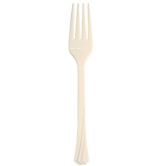 Hanna K. Signature Heavyweight Plastic Fork Ivory Cutlery Hanna K Signature   