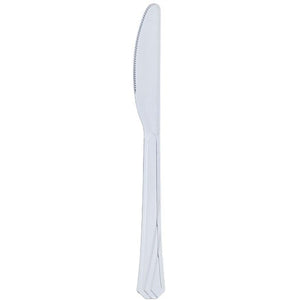 Hanna K. Signature Heavy Plastic Knife Clear Cutlery Hanna K Signature   