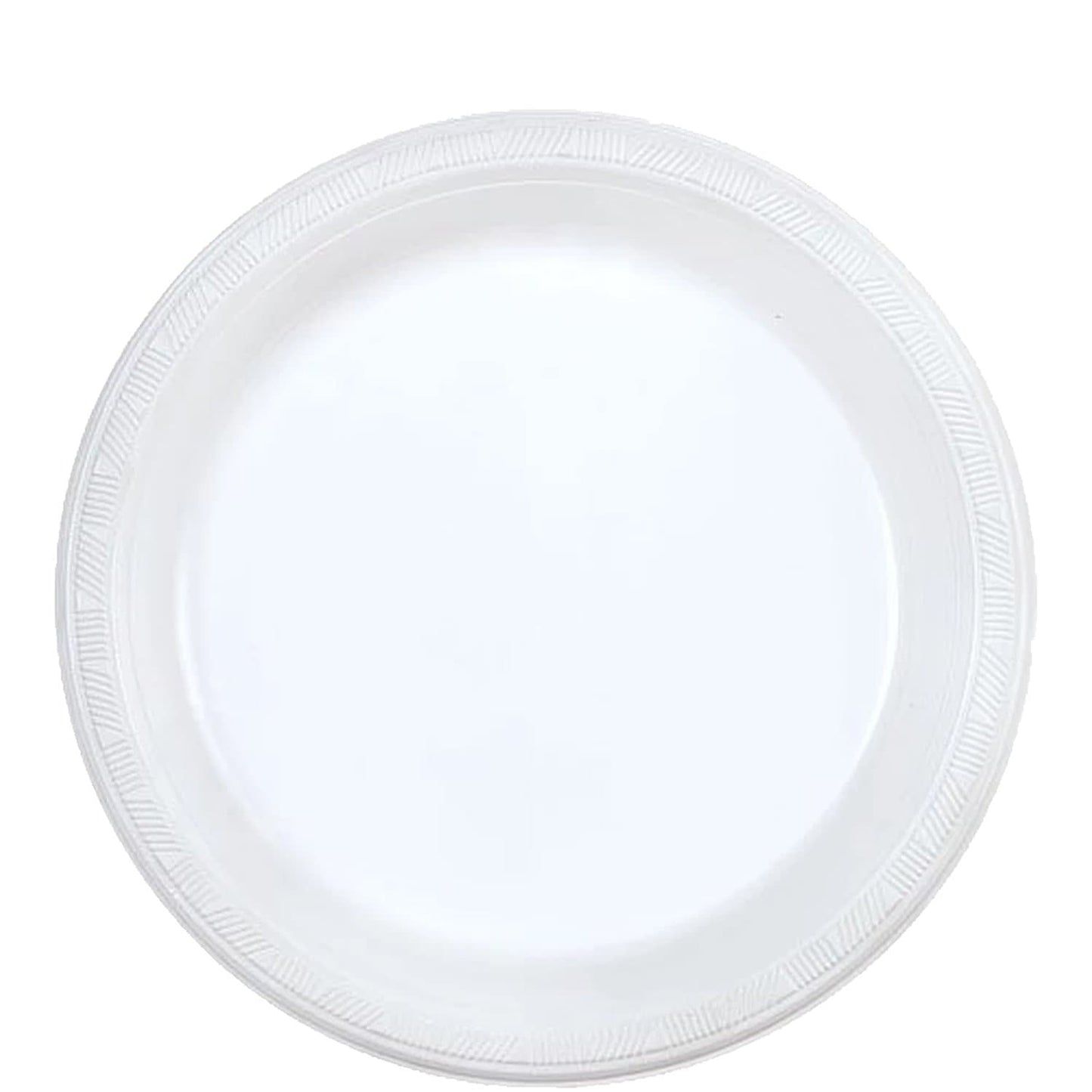 Hanna K. Signature White heavyweight  plastic Plates 9" Plastic Plates Hanna K Signature 100 PIECES  