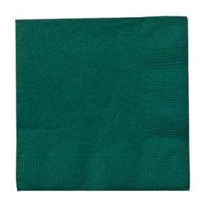 SALE Hunter Green Beverage Napkins 24 count  Party Dimensions   