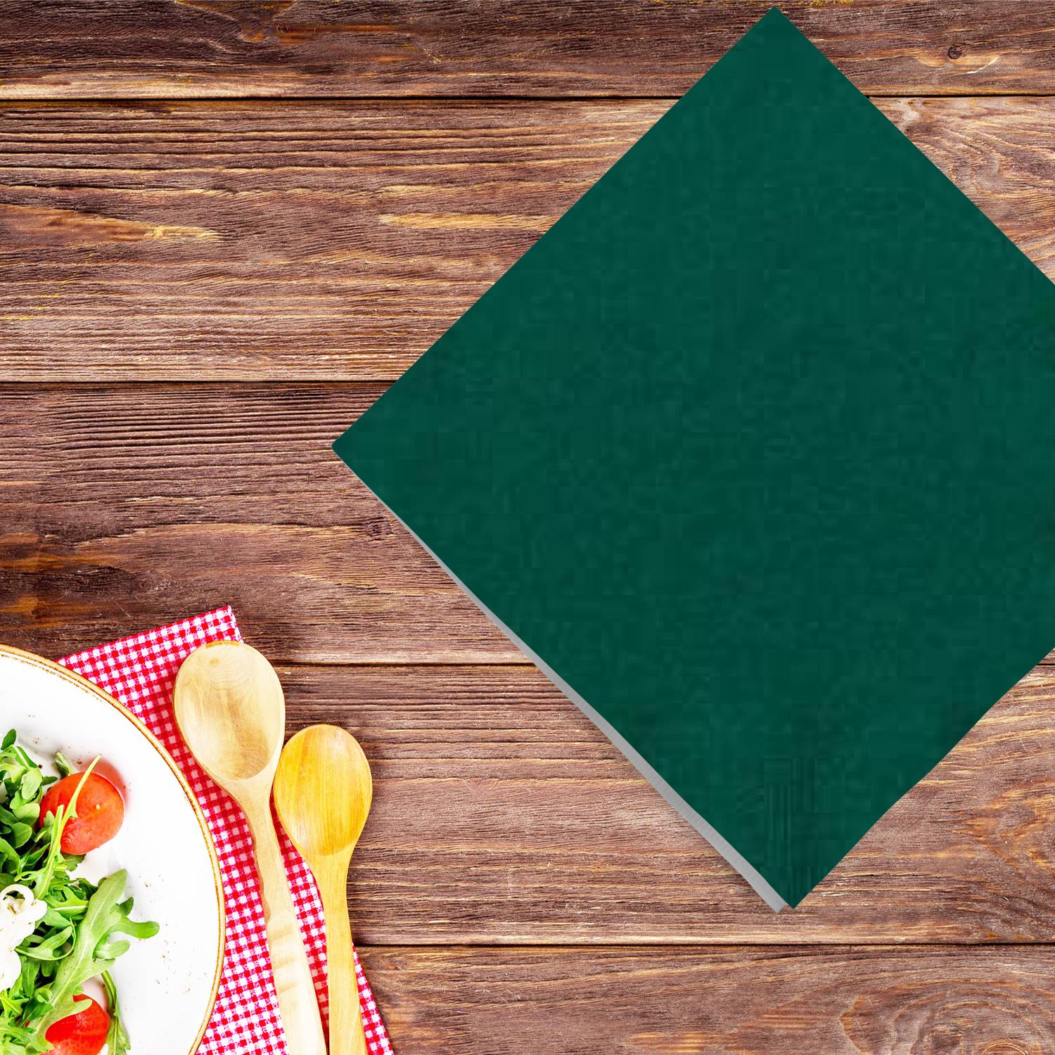 SALE Hunter Green Beverage Napkins 24 count  Party Dimensions   
