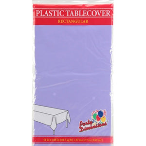 Tablecover Plastic Hydrangea Rectangular  54'' X 108'' Tablesettings Party Dimensions   