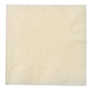SALE Ivory Beverage Napkins 24 count  Party Dimensions   