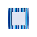 SALE Blue Stripe Square Plates 7