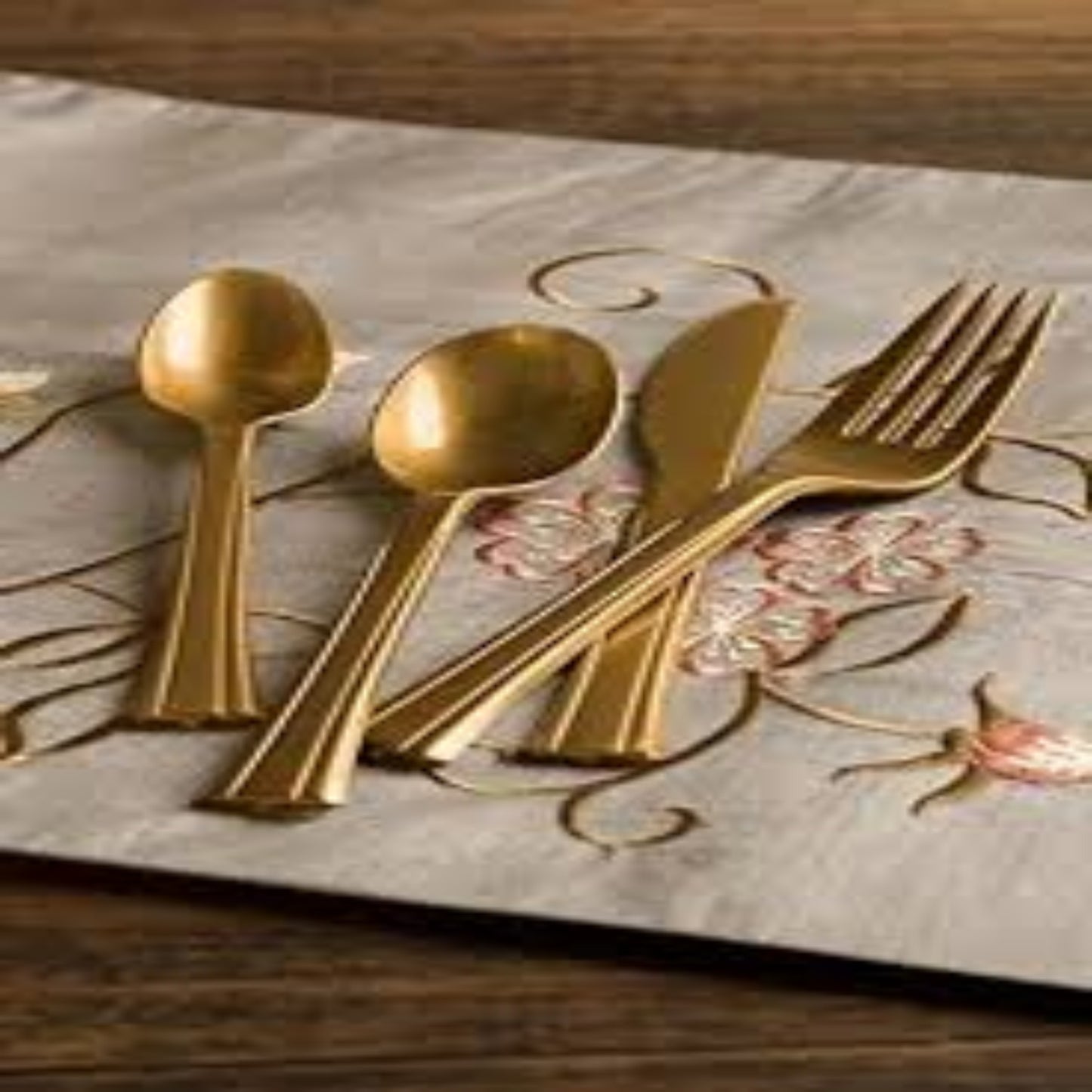 Lillian Tablesettings Extra Strong Quality Gold Premium Plastic Soup Spoons Cutlery Lillian   