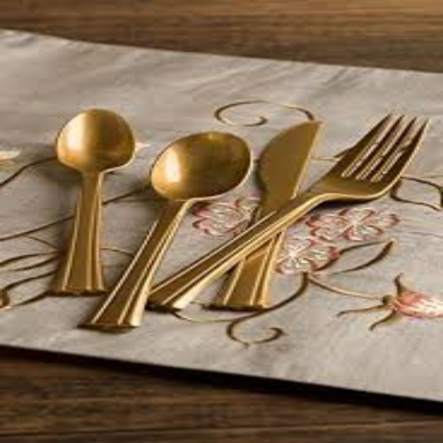 Lillian Tablesettings Extra Strong Quality Gold Premium Plastic Teaspoons Cutlery Lillian   