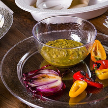 Pebbled Plastic Bowl Clear 140oz Tablesettings Lillian   