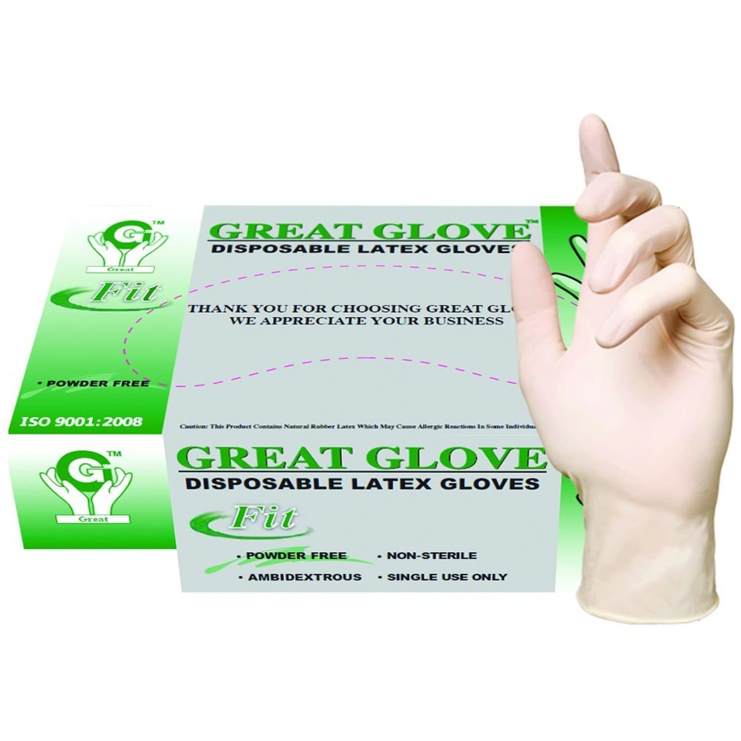 100 PC Latex Powder Free Disposable Gloves - Small Gloves OnlyOneStopShop 100 Pieces  