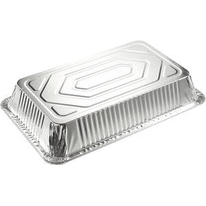 Case of Aluminum - 18" x 14" x 3.5" - Disposable - Full Size - Deep Roaster | 100 ct. Disposable Nicole Collection   