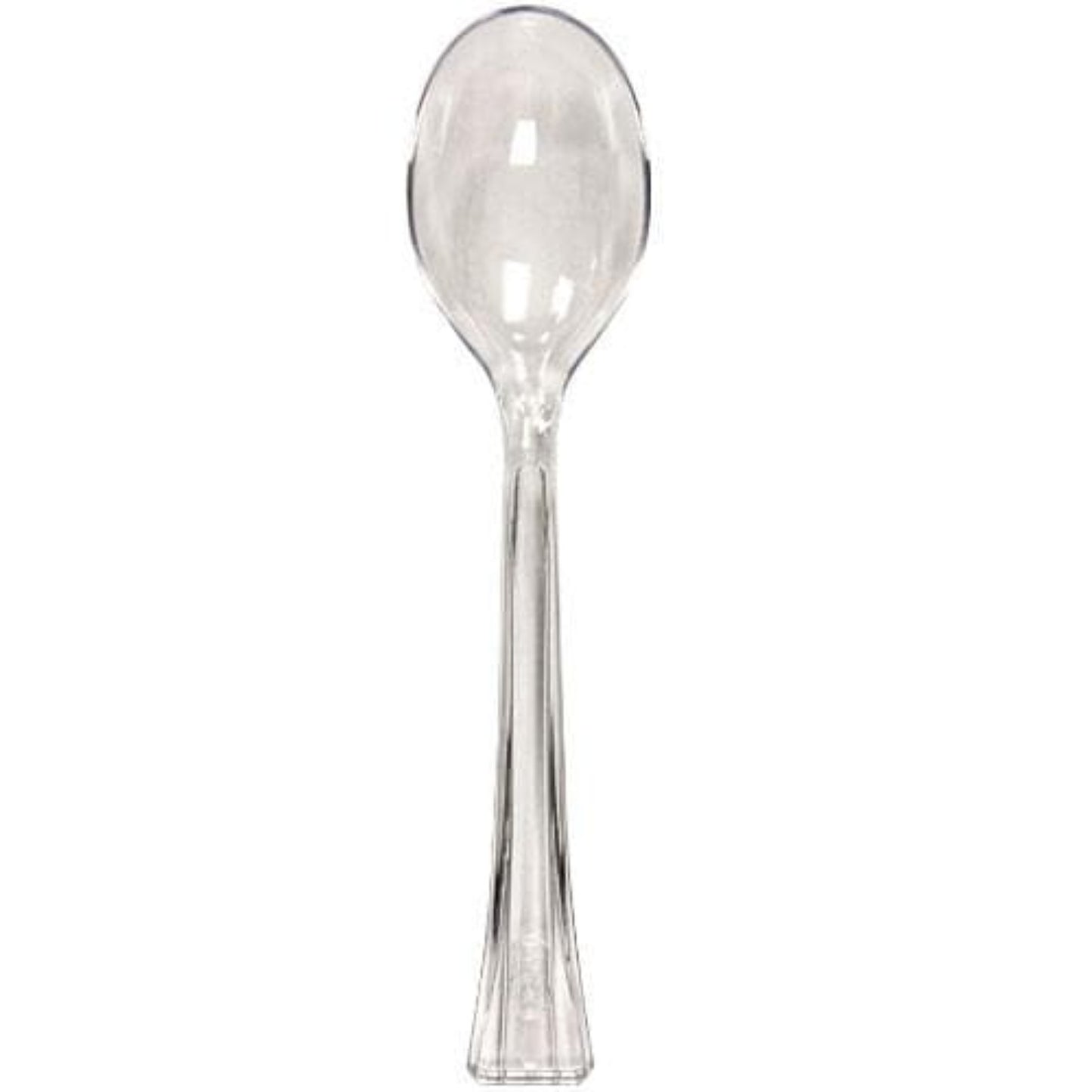 Lillian Tablesettings Extra Strong Quality Premium Plastic Clear Soup Spoons Cutlery Lillian   