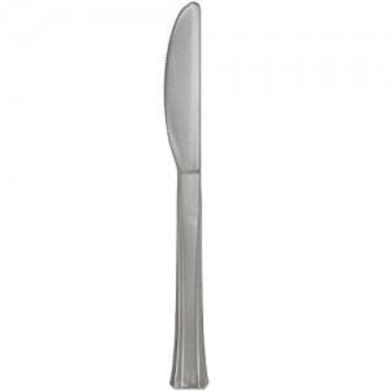 Lillian Tablesettings Extra Strong Quality Premium Plastic Silver Knives Cutlery Lillian   