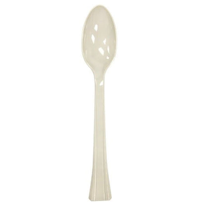 Lillian Tablesettings Extra Strong Quality Premium Plastic Teaspoon Sahara Cutlery Lillian   
