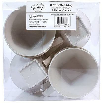 SALE Lillian Tablesettings Coffee Mugs Set Sahara 8 oz 8ct Cups Lillian   