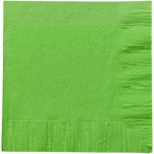 SALE Lime Green Lunch Napkins 20 count  Party Dimensions   