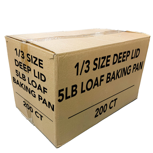 *WHOLESALE* ALUMINUM LID FOR 5 LB LOAF BAKING PAN 12.5" X 6.5" | 200 ct/case Disposable VeZee   