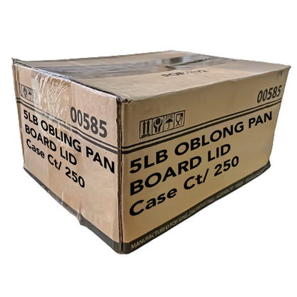 *WHOLESALE* Board Lid For 5Lb Aluminum Oblong Pan 9.75" x 7.25" | 250 ct/case Disposable VeZee   