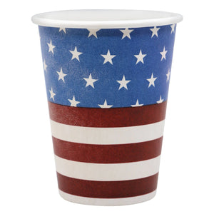 Americana Premium Paper Cups 12oz Disposable Nicole Collection   
