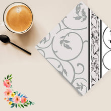 Black Curlicue Disposable Lunch Paper Napkins 20 Ct Tablesettings Nicole Fantini Collection   