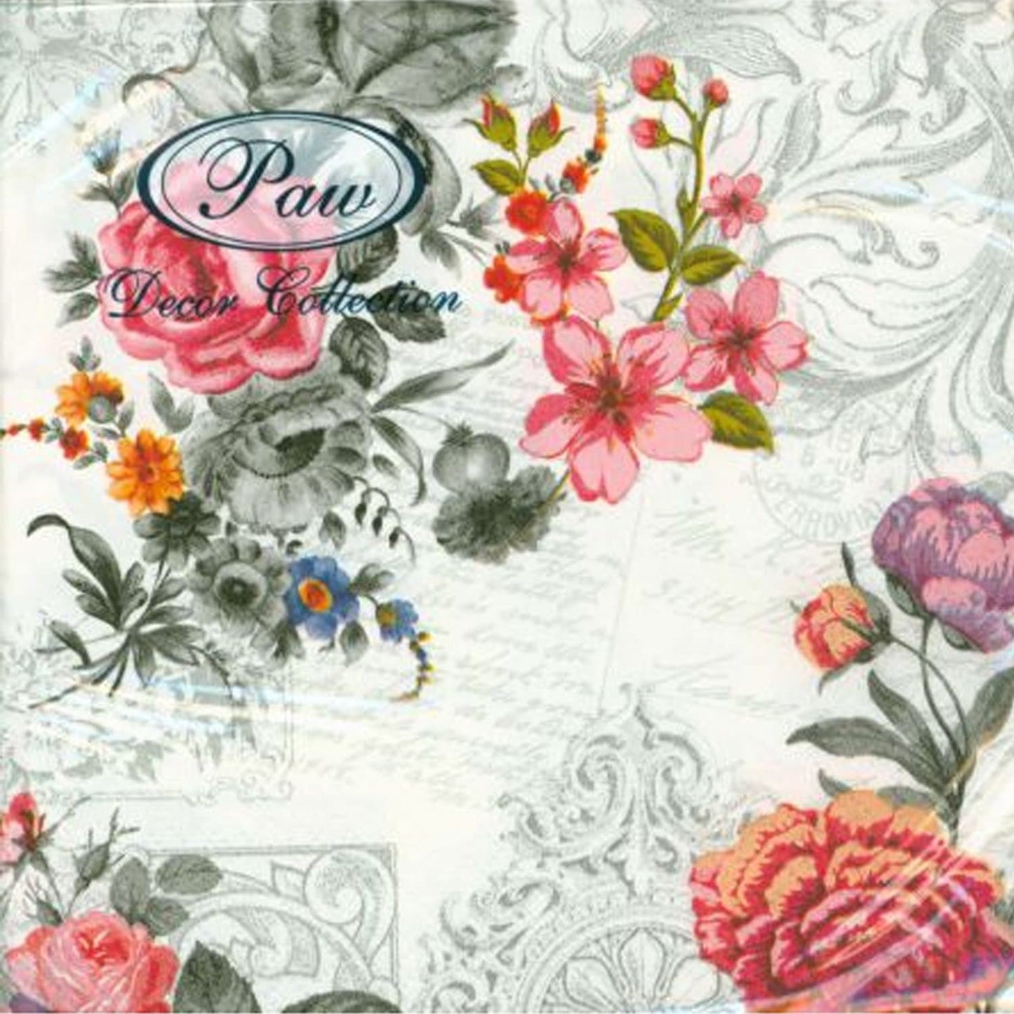 Royal Rose Lunch Napkins 20 Ct Tablesettings Decorline   