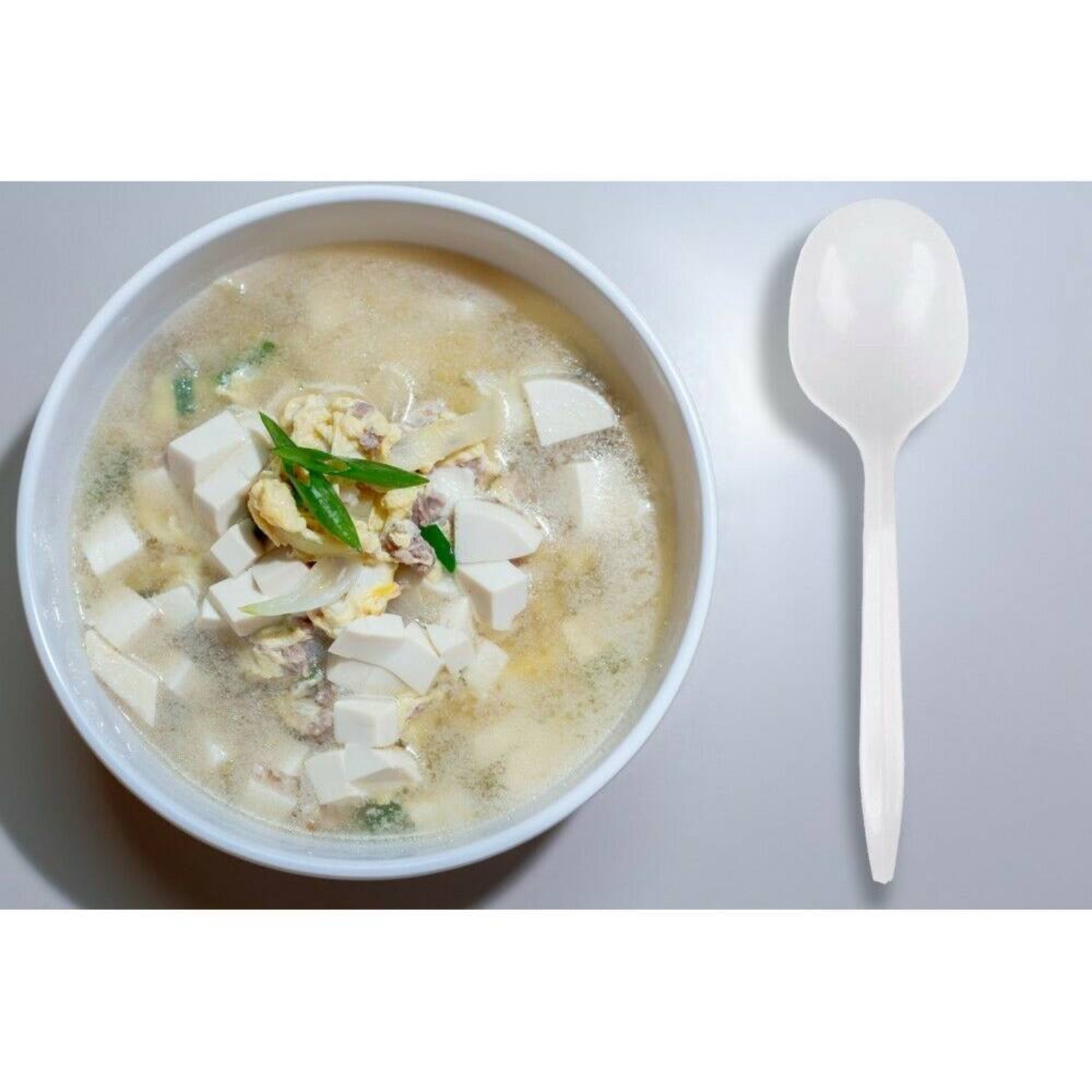 "BULK" Nicole Home Collection Medium Weight Soup spoon White Cutlery Nicole Collection   