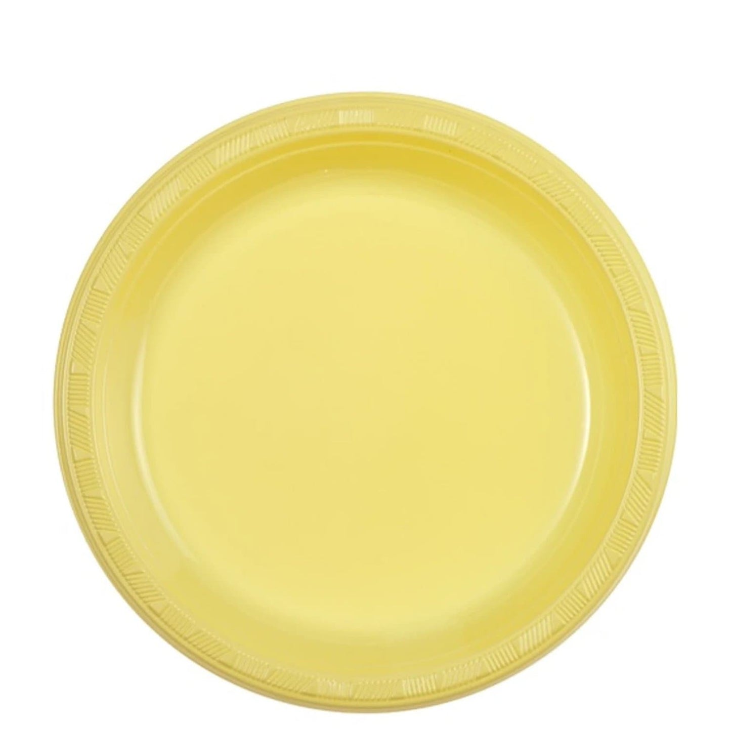 SALE Hanna K. Signature Yellow Plastic Plates 7" 50CT Disposable Hanna K Signature   
