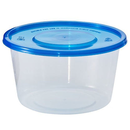 Nicole Home Collection Containers With Lids Large Round Blue 34 oz Food Storage & Serving Nicole Collection   
