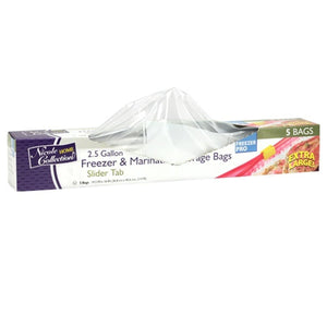 Nicole Home Collection Freezer/Storage Bags with Slide 2.5 gal Food Storage & Serving Nicole Collection   