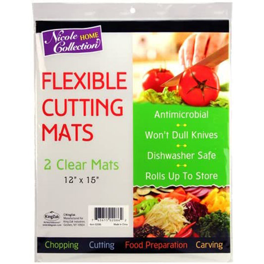 Nicole Home Collection Clear Kitchen Cutting Board Clear Mats Disposable Nicole Collection   