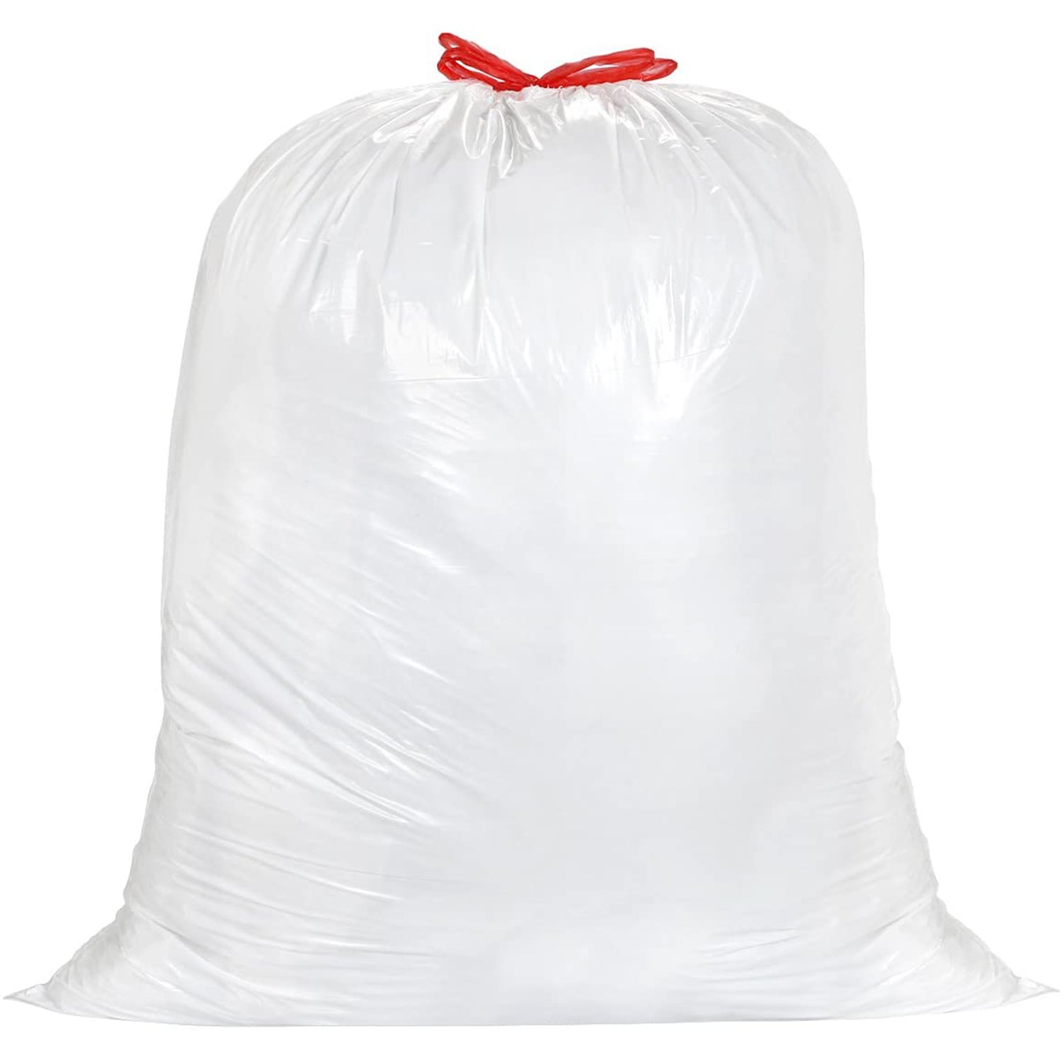 Nicole Home Collection Kitchen Drawstring Trash Bags, 13 Gallon, White, 60 ct