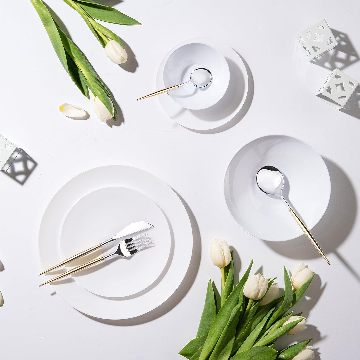 "BULK" Organic Collection White Dinner Plate Tableware Package Set Plates Decorline   