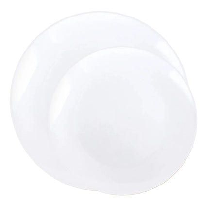 COMBO Organic Collection White Dinner Plate Tableware Package Set Plates Decorline   