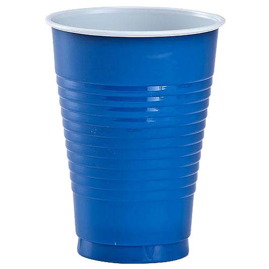 Blue Co-Ex Plastic Cup 18 oz Cups Party Dimensions   