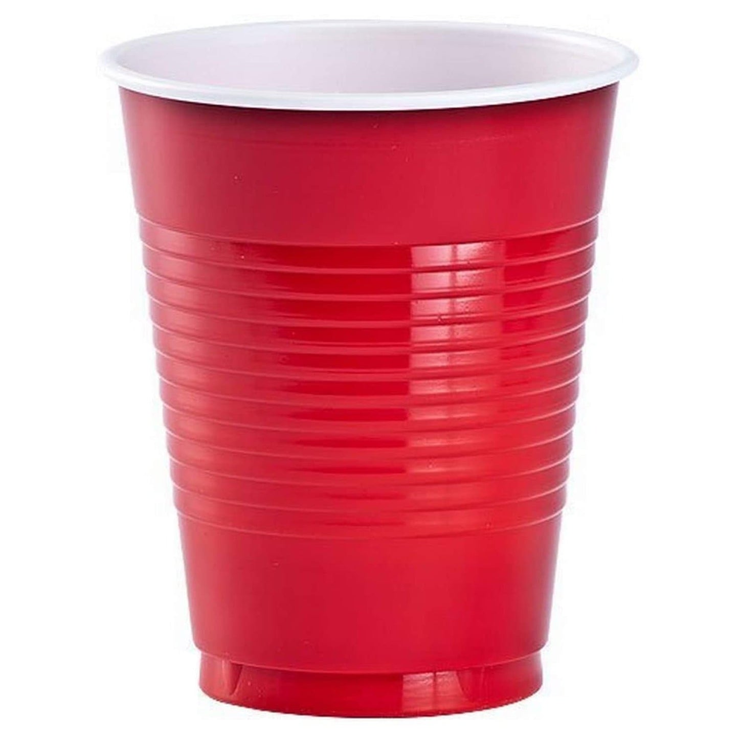 Red Co-Ex Plastic Cup 18 oz Cups Party Dimensions   