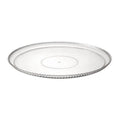 12'' Clear Plastic Ridged Tray Serverware Party Dimensions   
