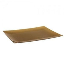 Rectangular Gold Plastic Salad Plates 9'' Plates Lillian   