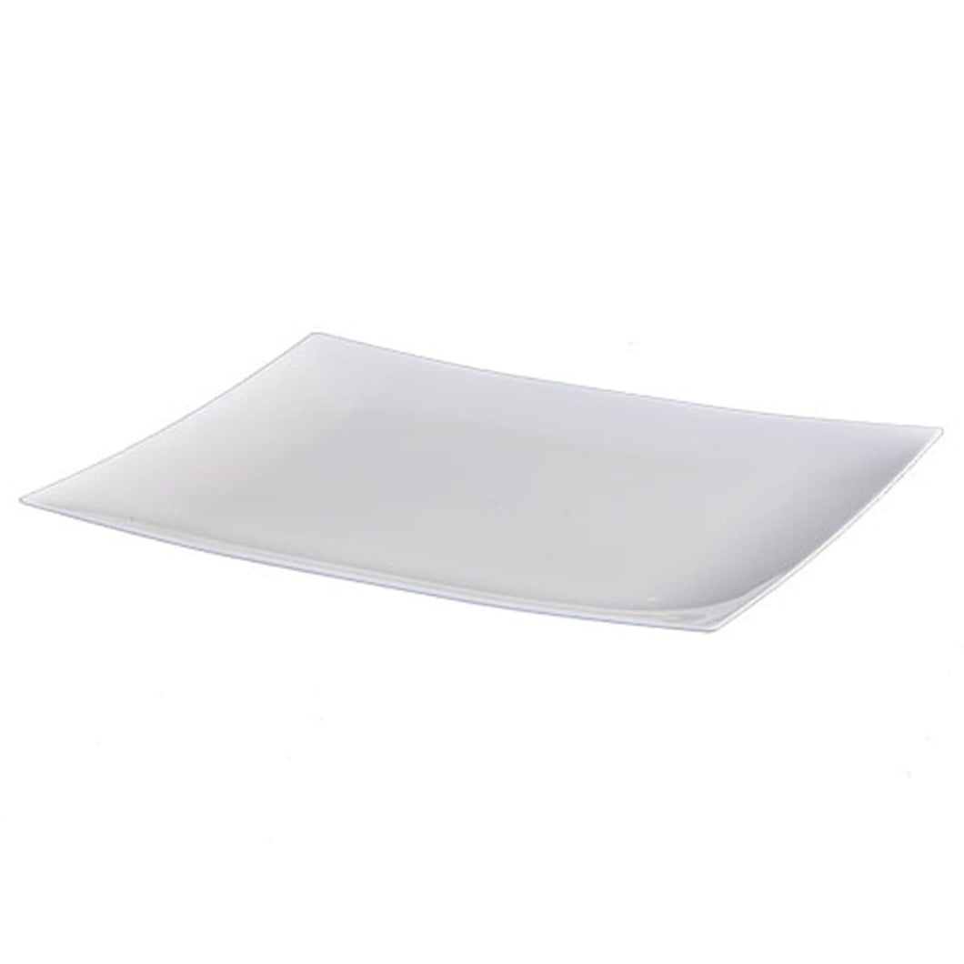 Rectangular Plastic Entree Plates Pearl 11.75