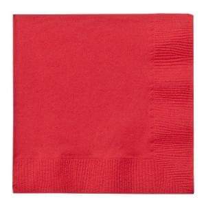 Red Beverage Napkins Napkins Party Dimensions   