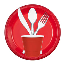 Hanna K. Signature Plastic Plates Red 10" Plastic Plates Hanna K   