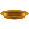 Ridged Gold Oval Plastic Bowl 11'' x 16'' Serverware Hanna K Signature   