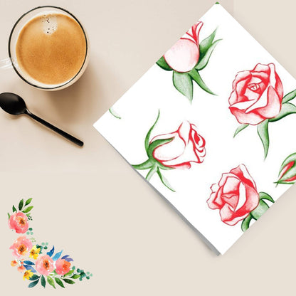 Rose Explosion Disposable Lunch Paper Napkins 20 Ct Tablesettings Nicole Fantini Collection   