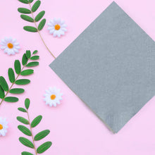 Silver Beverage Napkins Napkins Party Dimensions   