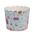 Simcha Collection Blue Bday Small Baking Cups 20CT Food Storage & Serving Blue Sky   