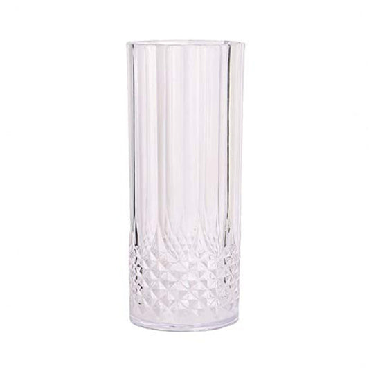 Simcha Collection Crystal Like Elegant Plastic Glasses Highball Cups Blue Sky   