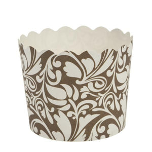Simcha Collection Design Small Baking Cups Brown 20CT Food Storage & Serving Blue Sky   