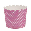 Simcha Collection Pink Polka Dots Small Baking Cup 20CTs Food Storage & Serving Blue Sky   