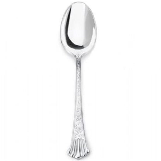 SALE Simcha Silver Plastic Tea Spoons 20Ct Silverware Blue Sky   
